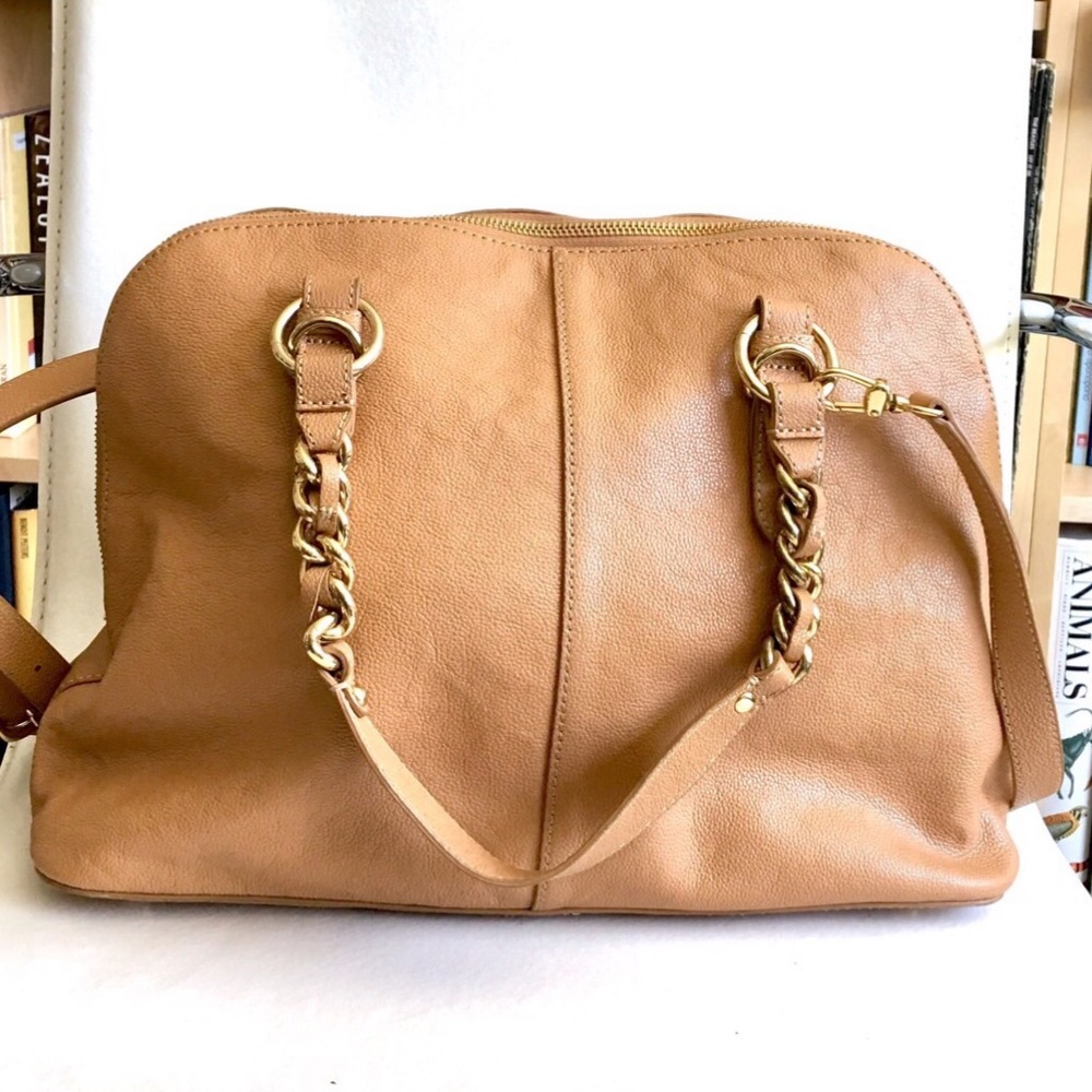 DKNY Tan/Camel Round Satchel - Picture 4 of 8